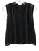 Alice + Olivia Size Est XS Black & White Silk Blend Sleeveless Lace Trim Top Black & White / Est XS