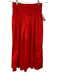 The Great Size 1 Red Cotton Shirred Waist Gathered Pockets Maxi Skirt Red / 1