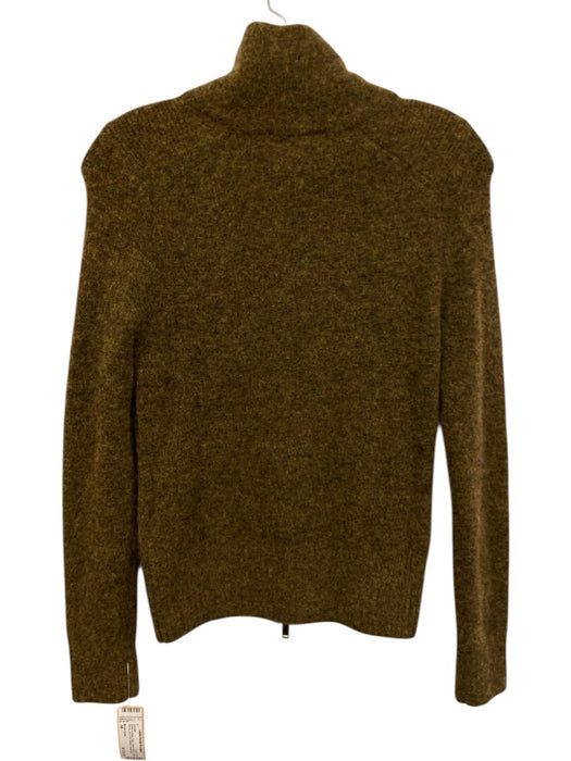 Marant Etoile Size 38 Brown & Green Baby Alpaca Blend Long Sleeve Ribbed Sweater Brown & Green / 38