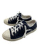 Prada Sport Shoe Size 38.5 Navy & white Suede Lace Up Low Top Sneakers Navy & white / 38.5