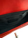 Chanel Metallic Red Patent Leather Flap Quilted Gunmetal Hardware Bag Metallic Red / Small