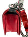 Chanel Metallic Red Patent Leather Flap Quilted Gunmetal Hardware Bag Metallic Red / Small