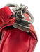 Chanel Metallic Red Patent Leather Flap Quilted Gunmetal Hardware Bag Metallic Red / Small