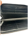 Gucci Black PVC & Leather Zip Close Guccissima Card Slots Continental Wallets Black