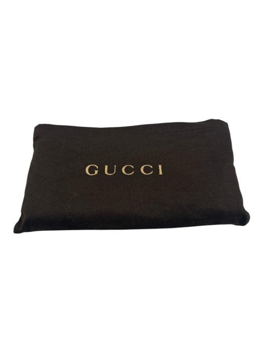 Gucci Black PVC & Leather Zip Close Guccissima Card Slots Continental Wallets Black