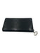 Gucci Black PVC & Leather Zip Close Guccissima Card Slots Continental Wallets Black