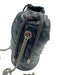 Gucci Navy Blue & White Leather Marmont GG Logo Chain Strap Bucket Bag Navy Blue & White / Mini