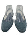 Chanel Shoe Size 39C Medium Wash Leather & Textile Squared Toe Slingbacks Medium Wash / 39C