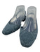 Chanel Shoe Size 39C Medium Wash Leather & Textile Squared Toe Slingbacks Medium Wash / 39C