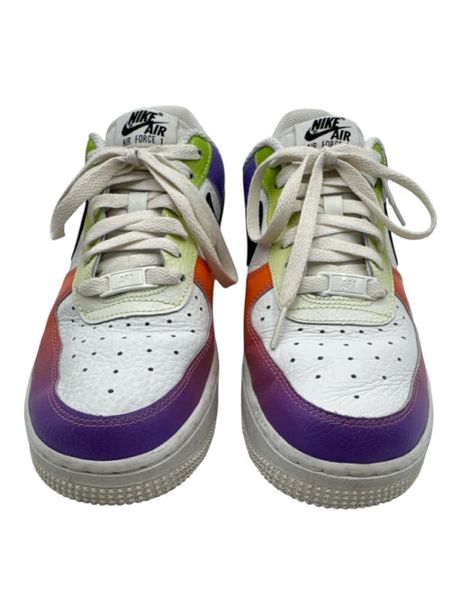 Nike Air Shoe Size 8 Purple, Orange, Green Leather Upper Lace Up Sneakers Purple, Orange, Green / 8