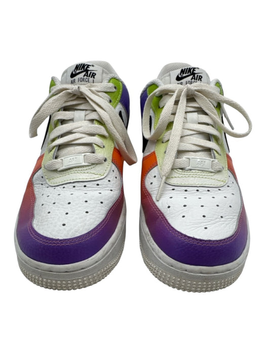 Nike Air Shoe Size 8 Purple, Orange, Green Leather Upper Lace Up Sneakers Purple, Orange, Green / 8