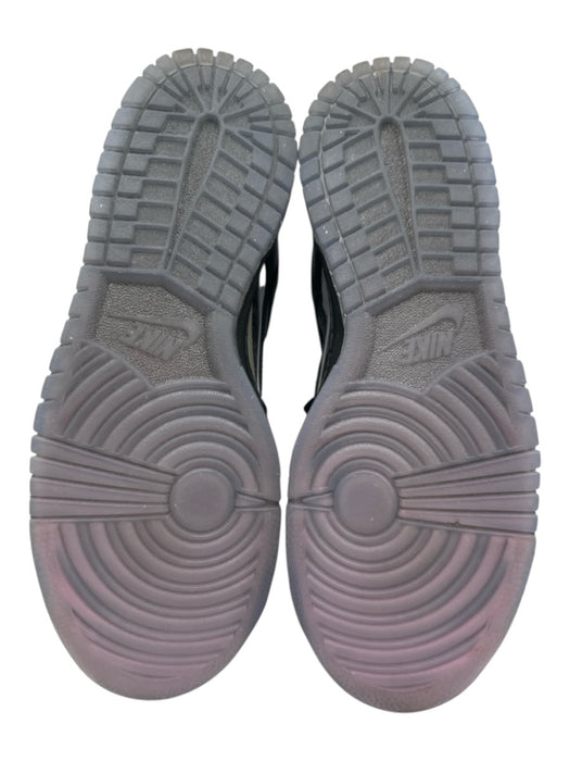 Nike Shoe Size 7 Black & Pink Leather Upper Lace Up Clear Panel Low Top Sneakers Black & Pink / 7