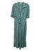 Poupette St. Barth Size Medium Blue, Green, White Short Sleeve Wide Leg Jumpsuit Blue, Green, White / Medium