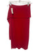 Proenza Schouler Size M Red Knit Linen Pointelle Tie Front Midi Skirt Skirt Red / M
