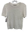 Tibi Size Small White Cotton & Polyamide Short Sleeve Knit Short Sleeve Top White / Small