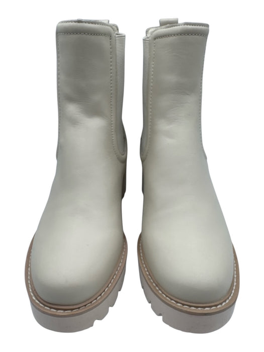 Dolce Vita Shoe Size 8.5 Beige Leather Rubber Outsole Bootie Ankle Boot Shoes Beige / 8.5