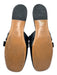 Loewe Shoe Size 38 Black Leather Flat Chain Mule Square Toe Shoes Black / 38
