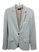 Theory Size 0 Light Blue Triacetate Blend Lapel Faux Pockets Blazer Jacket Light Blue / 0