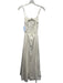 Abercrombie & Fitch Size XS White Cotton Spaghetti Strap V Neck A Line Dress White / XS
