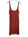 Wilfred Size L Peach Pink Lyocell & Elastane Sleeveless Scoop Neck Midi Dress Peach Pink / L