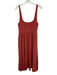 Wilfred Size L Peach Pink Lyocell & Elastane Sleeveless Scoop Neck Midi Dress Peach Pink / L