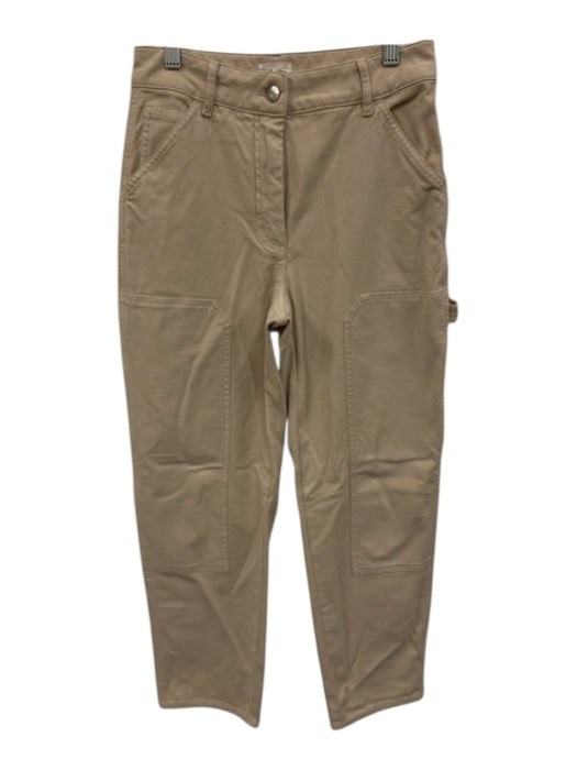 Wilfred Free Size 4 Khaki Beige Cotton & Lyocell Zip Fly High Rise Pants Khaki Beige / 4