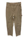 Wilfred Free Size 4 Khaki Beige Cotton & Lyocell Zip Fly High Rise Pants Khaki Beige / 4