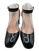 J. Crew Shoe Size 7.5 Black Leather Block Heel Ankle Strap Pumps Black / 7.5