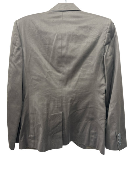 Chloe Size 38 Green Cotton 1 Button Pockets Blazer Jacket Green / 38