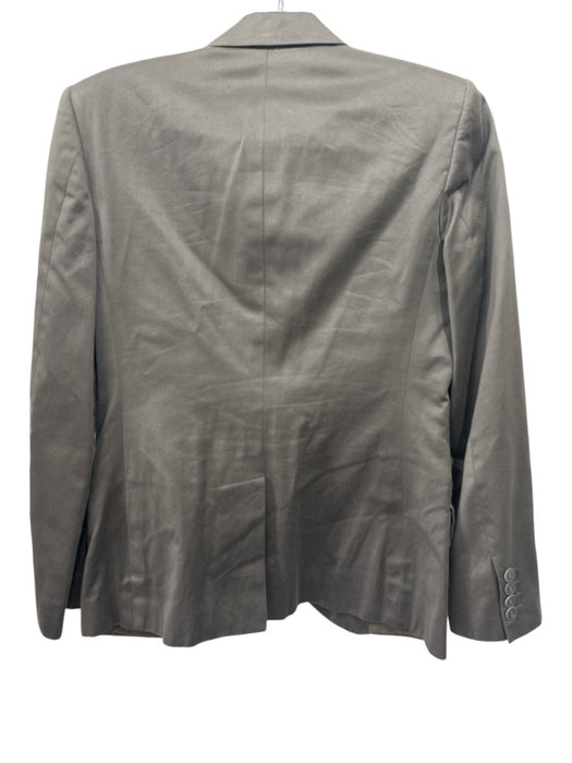 Chloe Size 38 Green Cotton 1 Button Pockets Blazer Jacket Green / 38