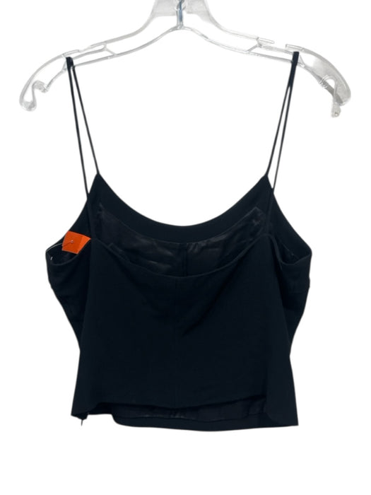 Jean-Louis Scherrer Size 40 Black Acetate & Viscose Sleeveless Bust Darts Top Black / 40