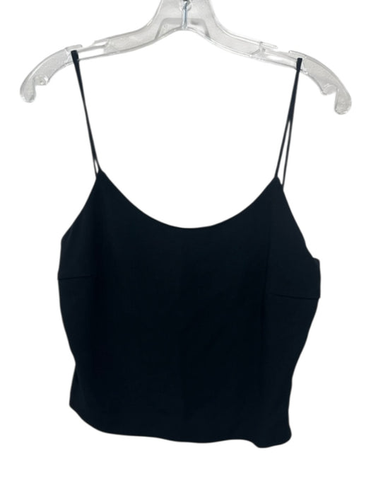Jean-Louis Scherrer Size 40 Black Acetate & Viscose Sleeveless Bust Darts Top Black / 40