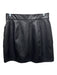 Spanx Size Medium Black Faux Leather Elastic Waist Paneled Mini Skirt Black / Medium