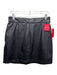 Spanx Size Medium Black Faux Leather Elastic Waist Paneled Mini Skirt Black / Medium