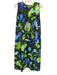 Psophia Vazquez de Castro Size M Green, Blue & Multi Silk Blend Print Maxi Dress Green, Blue & Multi / M