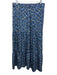 Marie Oliver Size S Blue, Yellow & Multi Silk Long Balloon Sleeve Skirt Set Blue, Yellow & Multi / S