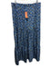 Marie Oliver Size S Blue, Yellow & Multi Silk Long Balloon Sleeve Skirt Set Blue, Yellow & Multi / S