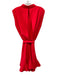 Amanda Uprichard Size M Neon Red Polyester Sleeveless Back Zip Drop Waist Dress Neon Red / M