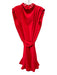Amanda Uprichard Size M Neon Red Polyester Sleeveless Back Zip Drop Waist Dress Neon Red / M