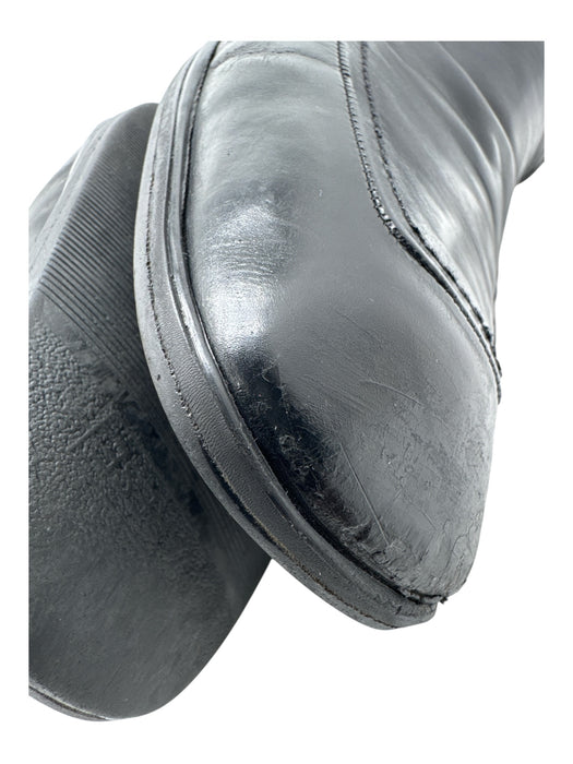 Prada Shoe Size 9.5 AS IS Black Leather Solid Dress Men's Shoes Black / 9.5