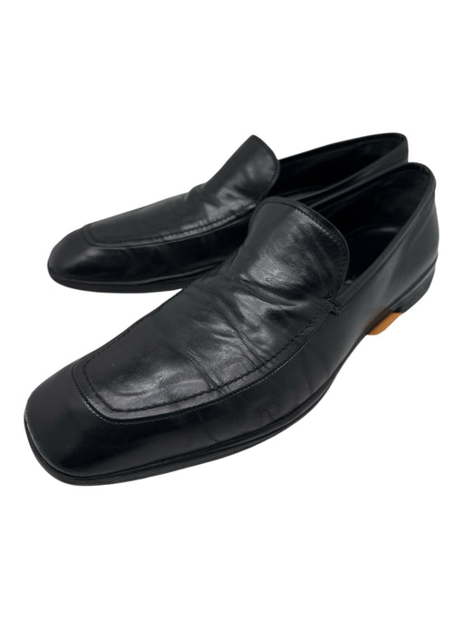 Prada Shoe Size 9.5 AS IS Black Leather Solid Dress Men's Shoes Black / 9.5