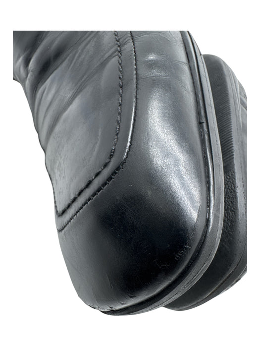 Prada Shoe Size 9.5 AS IS Black Leather Solid Dress Men's Shoes Black / 9.5