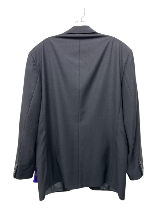 Samuelsohn Black Wool Micro 2 Button Men's Blazer Black / 42