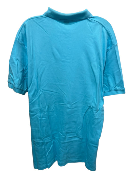 Polo Size L Light blue Cotton Solid Polo Men's Short Sleeve Light blue / L