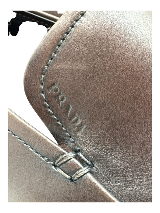 Prada Shoe Size 12D Brown Leather Solid loafer Men's Shoes Brown / 12D