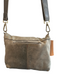 Hammitt Taupe Leather Crossbody Pebble Brushed Gold Outer Pocket Bag Taupe / Small