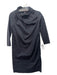 COS Size 2 Black Cotton Mock Neck 3/4 Sleeve Back Zip Knee length Dress Black / 2