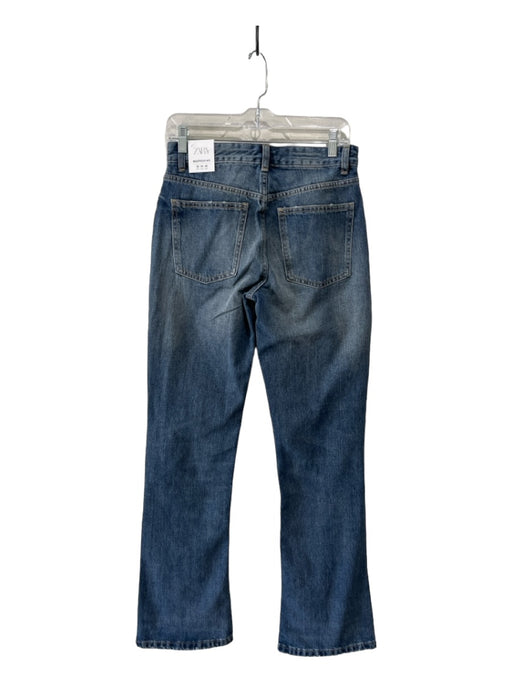 Zara Size 26 Medium Wash Cotton Mid Rise Full Length Zip Fly Jeans Medium Wash / 26