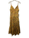 Agua by Agua Bendita Size S Yellow, Navy Blue & Red Cotton Flora & Fauna Dress Yellow, Navy Blue & Red / S
