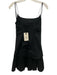 Staud Size XS Black Cotton Blend Spaghetti Strap Layered Detail Back Zip Dress Black / XS